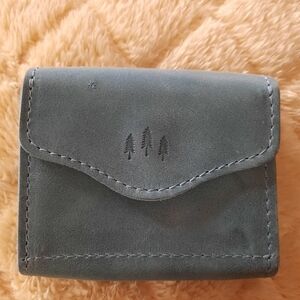 Portland Leather Goods Small Bozeman Wallet Aqua